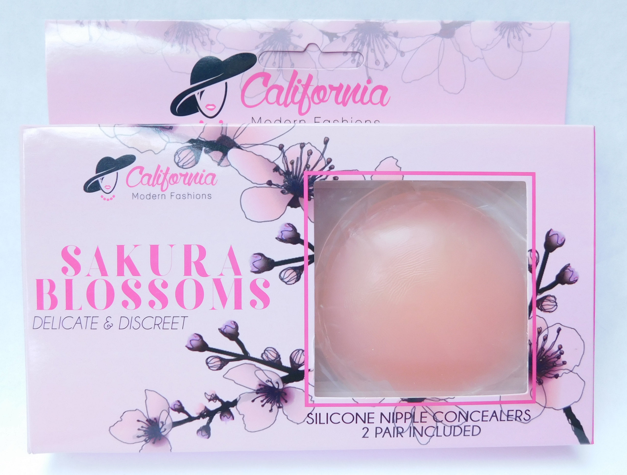 Box_Front Sakura Blossoms Silicone Nipple Cover Breast Pedals