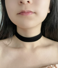 Medium Black Velvet Choker