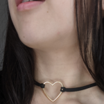 Gold Heart Choker