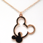 Rose Gold Mickey Twin Pendant