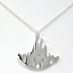Silver Curved Castle Pendant