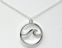 Silver Wave Pendant