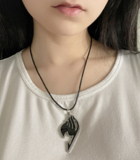 Fairy Tail Anime Necklace - Black