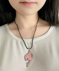 Fairy Tail Anime Necklace - Pink