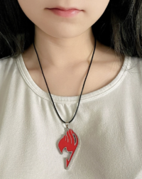 Fairy Tail Anime Necklace - Red